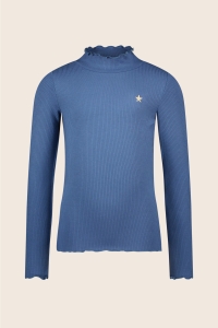 Like Flo rib longsleeve Eef jeans blue (F508-5400-170)